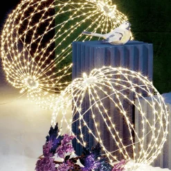Boule Lumineuse à LED Pour L'ext., LED Chaude - Blanc, Ø 30 Cm-DecoWoerner Hot