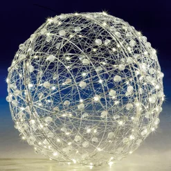 Boule Lumineuse En Fil De Fer LED Ø 60 Cm-DecoWoerner