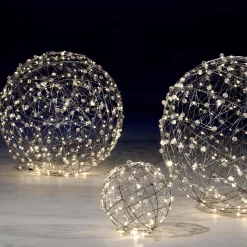 Boule Lumineuse En Fil De Fer LED Ø 60 Cm-DecoWoerner