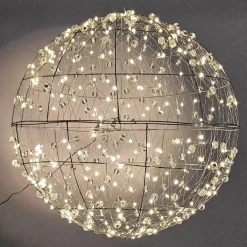 Boule Lumineuse En Fil De Fer LED Ø 60 Cm-DecoWoerner