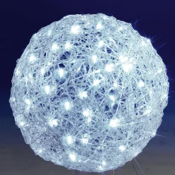 Boule Lumineuse LED En Fibres Acryliques, Ø 50 Cm-DecoWoerner Outlet
