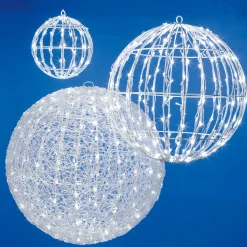 Boule Lumineuse LED En Fibres Acryliques, Ø 50 Cm-DecoWoerner Outlet