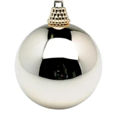 Boules De Noël Brillantes, Champagne, En Plastique, Ø 6 Cm - 24 Pièces-DecoWoerner Online