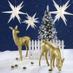 Boules De Noël Dées Et Brillantes En Plastique Difficilement Inflammable, 6 Cm Ø - 24 Pièces-DecoWoerner Hot
