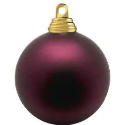 Boules De Noël En Plastique, Mates, Vin, 6 Cm Ø - 24 Pièces-DecoWoerner Clearance