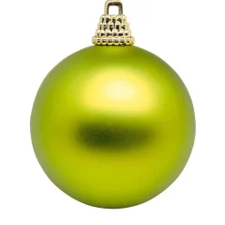 Boules De Noël En Plastique Clair Mattes, 6 Cm Ø - 24 Pièces-DecoWoerner