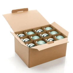 Boules De Noël En Verre Argenté 6 Cm Ø - 24 Pièces-DecoWoerner Outlet