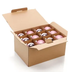 Boules De Noël En Verre Poudrées 6 Cm Ø - 24 Pièces-DecoWoerner Hot