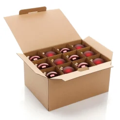 Boules De Noël En Verre Foncé 6 Cm Ø - 24 Pièces-DecoWoerner Online