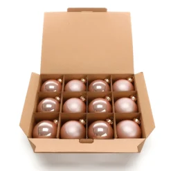 Boules De Noël En Verre Foncé 6 Cm Ø - 24 Pièces-DecoWoerner Best