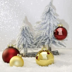 Boules De Noël En Verre Foncé 6 Cm Ø - 24 Pièces-DecoWoerner Best