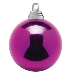 Boules De Noël s Et Brillantes En Plastique Difficilement Inflammable, 6 Cm Ø - 24 Pièces-DecoWoerner Discount