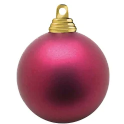 Boules De Noël Baie, Mates, En Plastique Difficilement Inflammable, 6 Cm Ø - 24 Pièces-DecoWoerner Discount