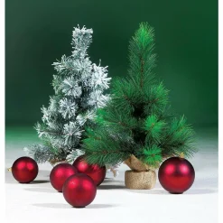 Boules De Noël Baie, Mates, En Plastique Difficilement Inflammable, 6 Cm Ø - 24 Pièces-DecoWoerner Discount