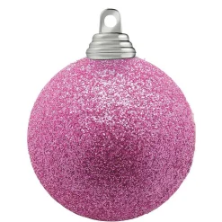 Boules De Noël Scintillantes En Orchidée En Plastique, 6 Cm Ø - 6 Pièces-DecoWoerner Discount