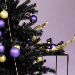 Boules De Noël Scintillantes En Plastique , 6 Cm Ø - 6 Pièces-DecoWoerner Hot