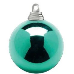 Boules De Noël Aqua, Brillantes, En Plastique Difficilement Inflammable, 6 Cm Ø - 24 Pièces-DecoWoerner