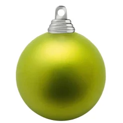 Boules De Noël Citron, Mates, En Plastique Ignifugé, 6 Cm Ø - 24 Pièces-DecoWoerner Sale