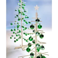 Boules De Noël Sapin, Mates, En Plastique Ignifugé, 6 Cm Ø - 24 Pièces-DecoWoerner Sale