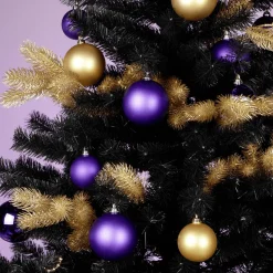 Boules De Noël tes, Mates, En Plastique Ignifugé, 6 Cm Ø - 24 Pièces-DecoWoerner Best