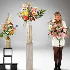 Bouquet Artificiel Piqué Multicolore 20 X 50 X110 Cm-DecoWoerner