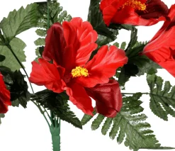Bouquet De Fleurs Artificielles D'hibiscus, 46 Cm,-DecoWoerner Hot