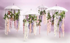 Branche Artificielle Wisteria Laburnum, 140 Cm, Violet-DecoWoerner Online