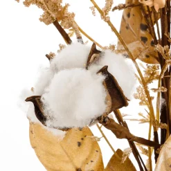Branche D'automne Avec Coton 80 Cm Brun-DecoWoerner Clearance