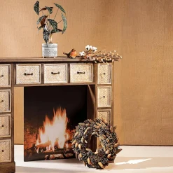 Branche D'automne Avec Coton 80 Cm Brun-DecoWoerner Clearance