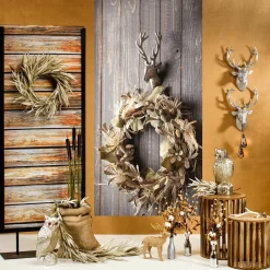 Branche D'automne Avec Coton 80 Cm Brun-DecoWoerner Clearance