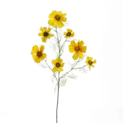 Branche Décorative Artificielle Cosmos 90 Cm Jaune-DecoWoerner Outlet