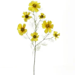 Branche Décorative Artificielle Cosmos 90 Cm Jaune-DecoWoerner Outlet