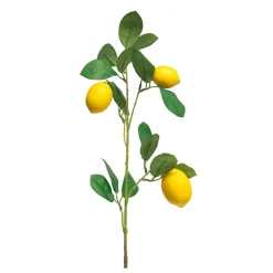 Branche De Citron Artificielle Avec Citrons 74 Cm-DecoWoerner Best