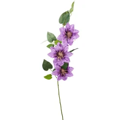 Branche De Clématite Artificielle Lilas 15 X 7 X 80 Cm-DecoWoerner New