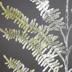 Branche De Fougère Artificielle Enneigée, Long. 80 Cm-DecoWoerner Hot