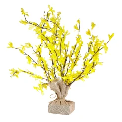 Branches De Forsythia Artificielles Liées En Jute 16 Cm-DecoWoerner