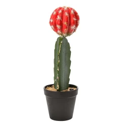 Cactus Artificiel Fraise En Pot 35 Cm-DecoWoerner Best