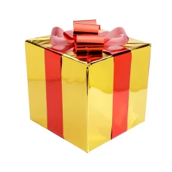 Cadeau De Noël 40 Cm Avec Ruban Rouge-DecoWoerner