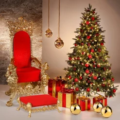 Cadeau De Noël 30 Cm Avec Ruban Doré-DecoWoerner Best