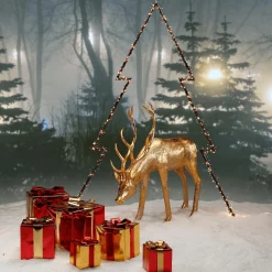 Cadeau De Noël 40 Cm Avec Ruban Doré-DecoWoerner Sale