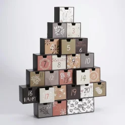Calendrier De L'Avent Arbre 6 X 37 X 44 Cm Bois Et Papier-DecoWoerner