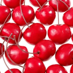 Cerises Aliment Factice, 24 Pces-DecoWoerner New