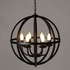 Chandelier Boule En Métal-DecoWoerner Online