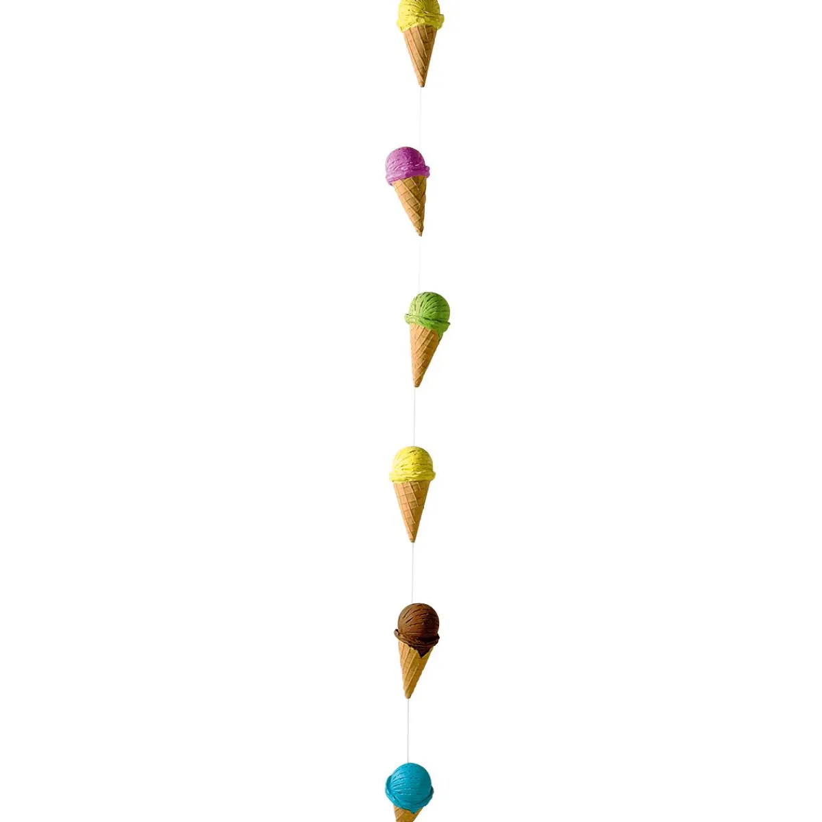 Chaîne Déco Cornet De Glace Aliment Factice 220 Cm-DecoWoerner Clearance