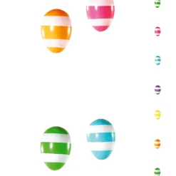Chaîne D’œufs De Pâques Déco à Rayures 160 Cm-DecoWoerner