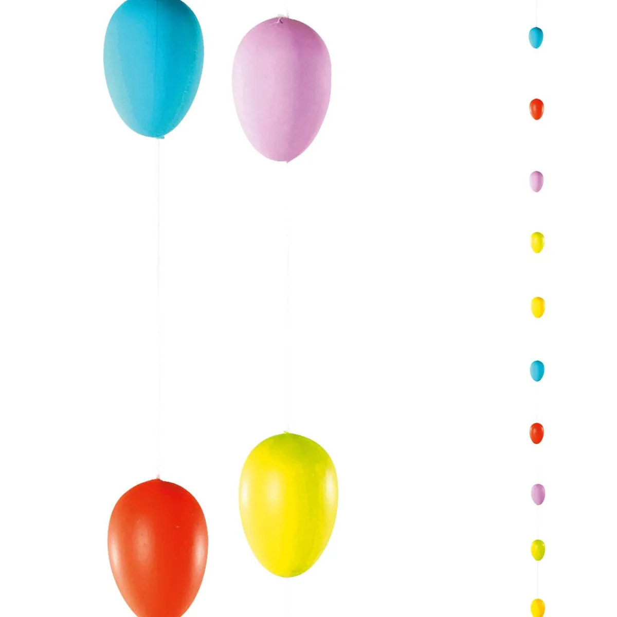 Chaîne D’œufs De Pâques Déco Unis Multicol. 160 Cm-DecoWoerner Clearance