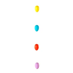 Chaîne D’œufs De Pâques Déco Unis Multicol. 160 Cm-DecoWoerner Clearance