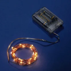 Chaîne Lumineuse à Fil à LED Sur Pile Pour L’int., 50 LED, 5 M-DecoWoerner Outlet