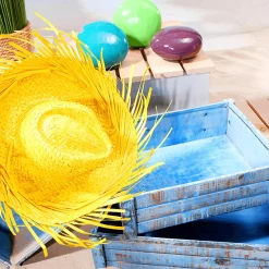 Chapeau De Paille Déco,-DecoWoerner
