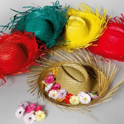 Chapeau De Paille Déco, Nature, Ø 40 Cm-DecoWoerner New